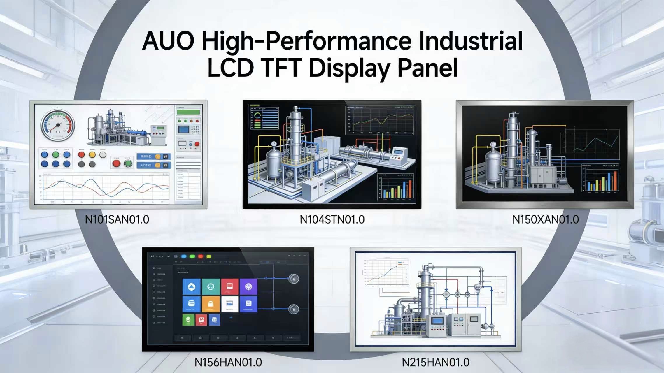 AUO Cost-Efficient Industrial-Grade LCD TFT Panels