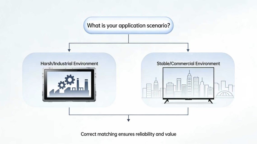 Industrial LCD Displays vs. Commercial LCD Displays: Core Differences and Your Selection Guide