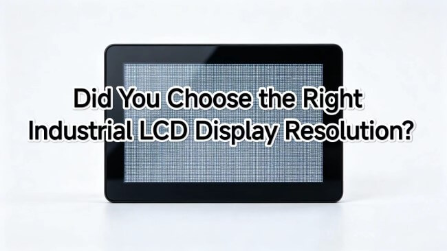 Did You Choose the Right Industrial LCD Display Resolution?