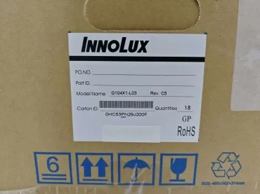 Innolux G104X1-L03 Industrial LCD Panels Delivered to Medical Aesthetics Device Client