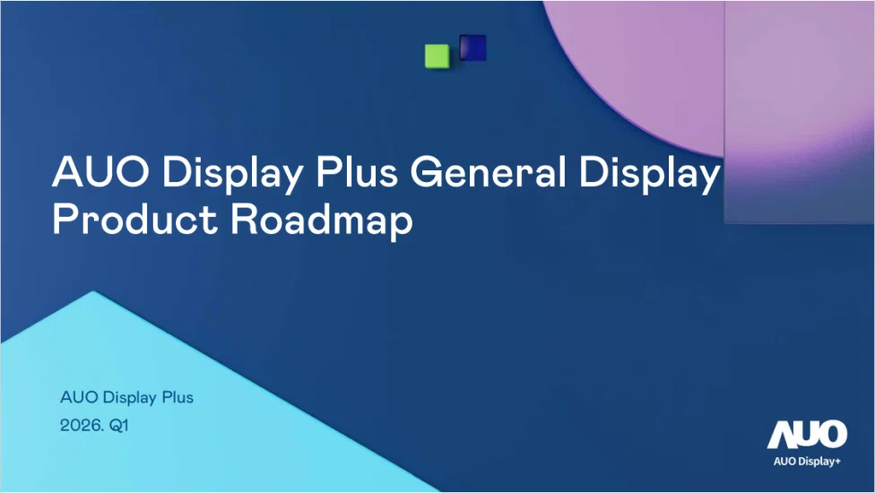 AUO Display Plus Q1 2026 LCD Panel Product Roadmap