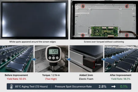 Case 1: Excessive Installation Torque Causes Batch-Wide White Spots on Entire Units