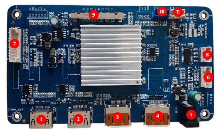 HXD-HP98 LCD Driver Board | Full Compatibility with 4K LCD Panels