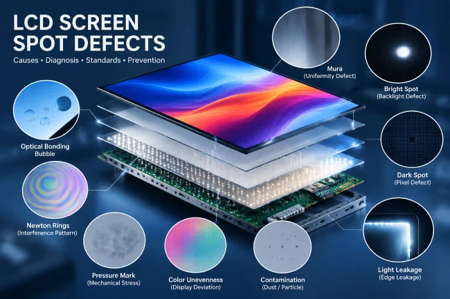 LCD Screen Spot Damage: A Complete Guide to Types, Causes, Inspection Standards, and Prevention